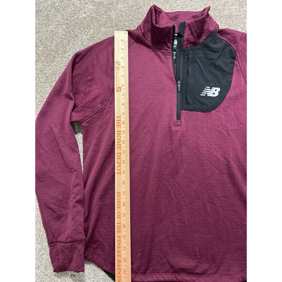 New Balance Heat Grid Half Zip Men’s M Dark Ember Heat Purple - Picture 3 of 8